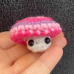 Crochet Valentine’s Popping Mushroom ❤️